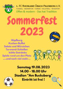 Sommerfest - 1. FC Rheinland @ Sportplatz am Bucksberg